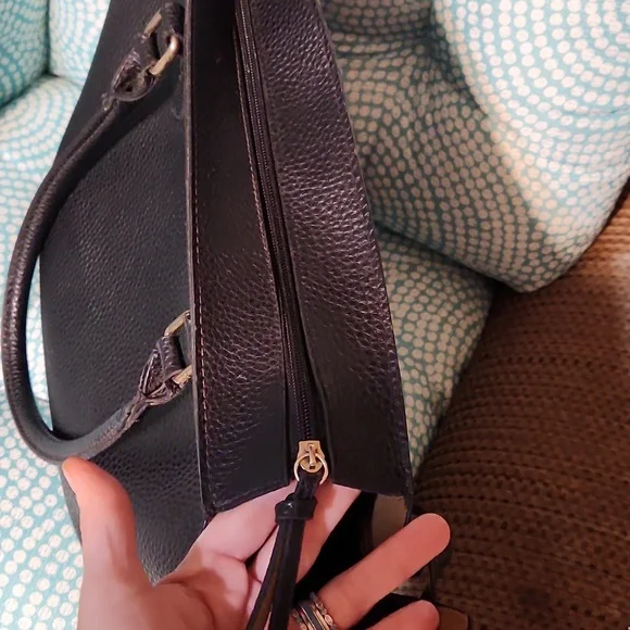 XL Christian Siriano Brand Black Leather Tote Bag - Picture 9 of 9